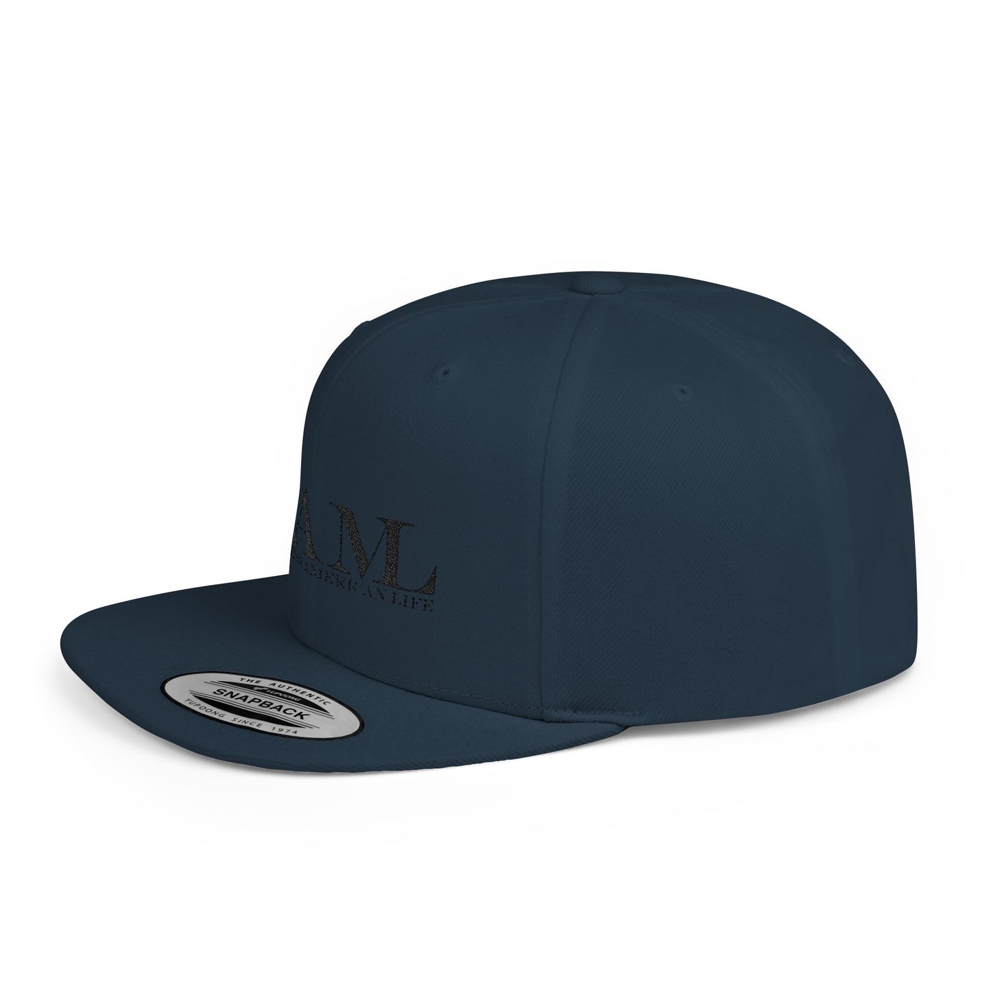 RAMI Classic Flatbill Snapback Hat — Distressed Logo Streetwear Cap