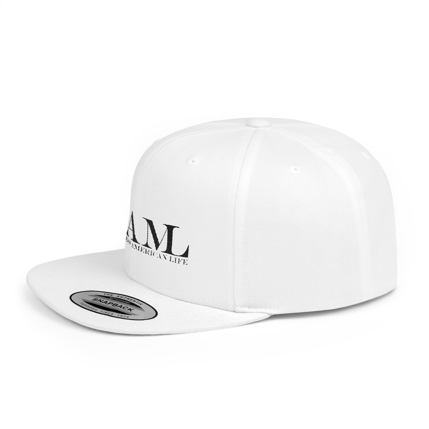 RAMI Classic Flatbill Snapback Hat — Distressed Logo Streetwear Cap