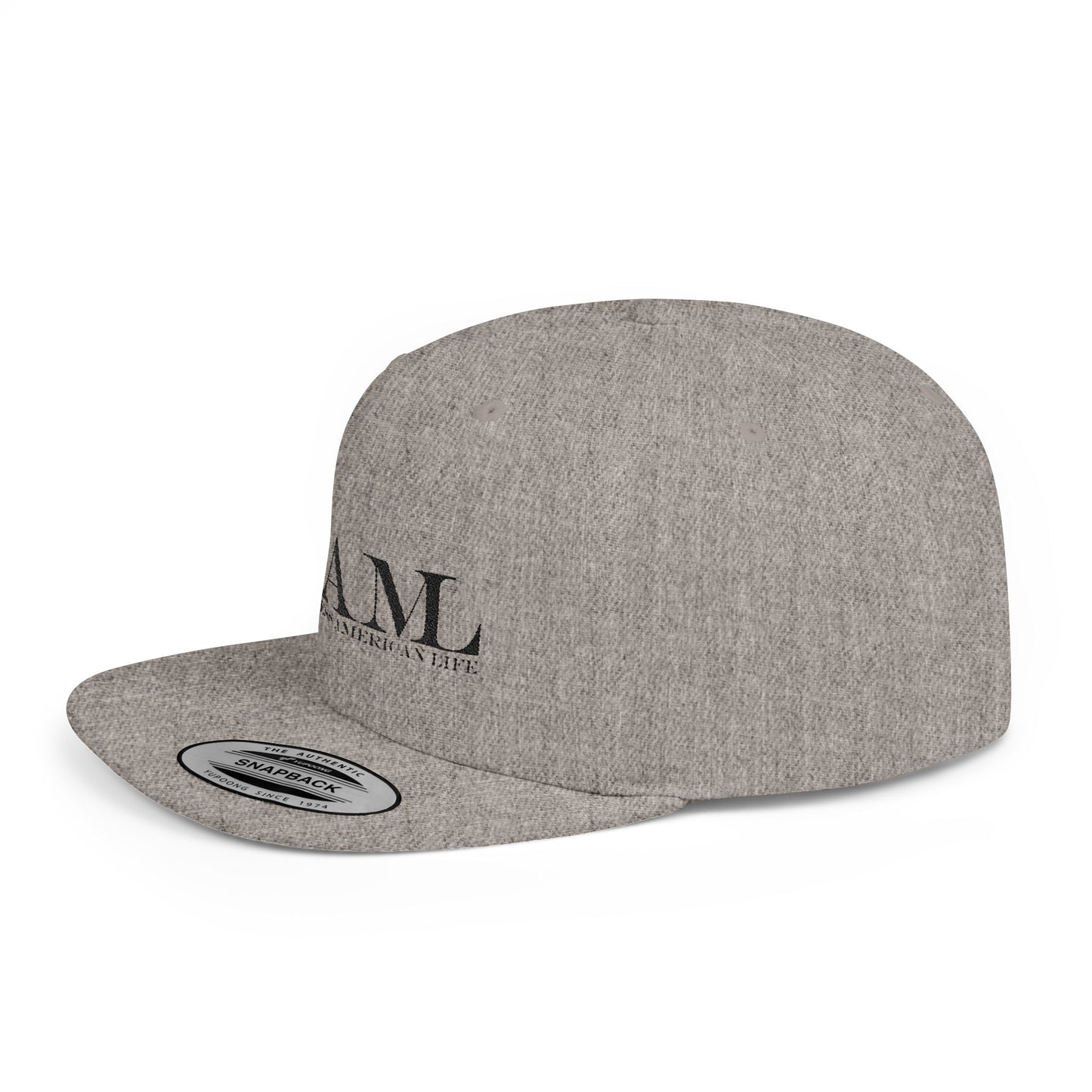 RAMI Classic Flatbill Snapback Hat — Distressed Logo Streetwear Cap