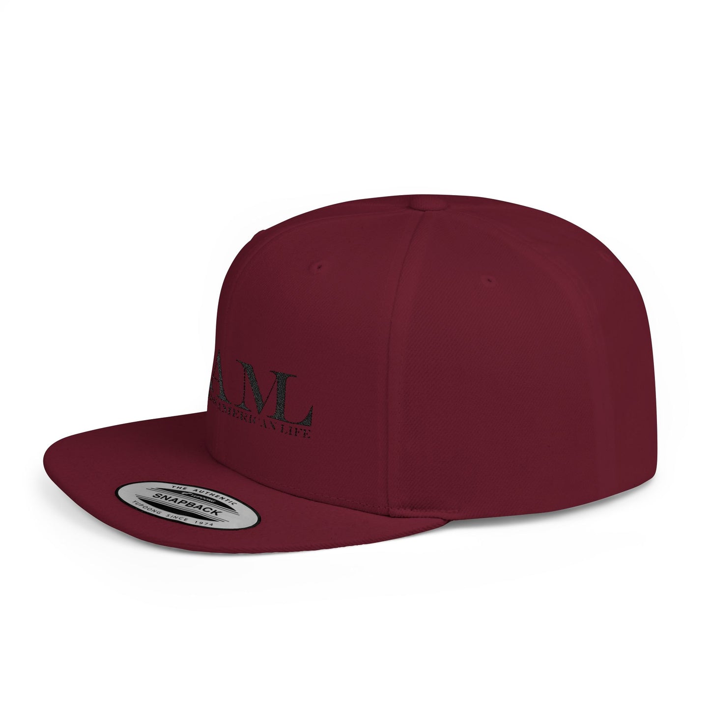 RAMI Classic Flatbill Snapback Hat — Distressed Logo Streetwear Cap