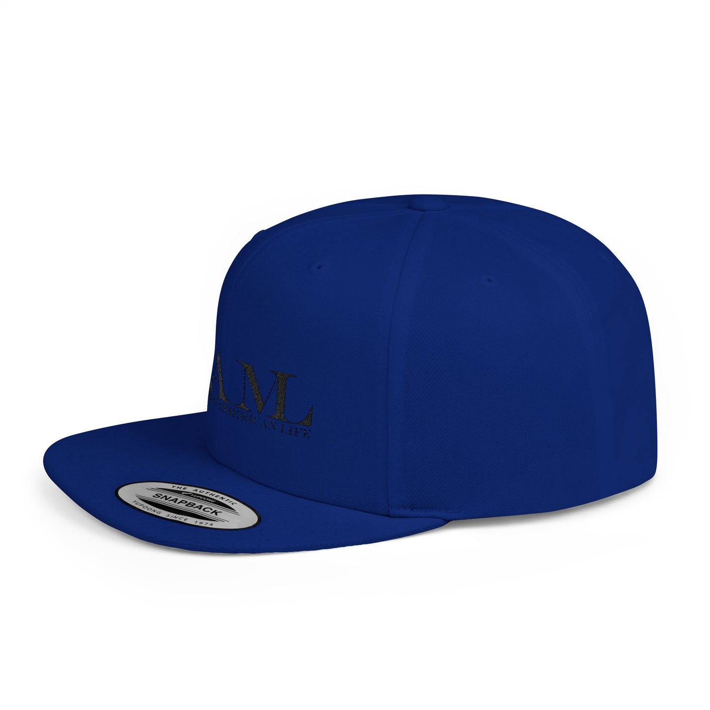 RAMI Classic Flatbill Snapback Hat — Distressed Logo Streetwear Cap